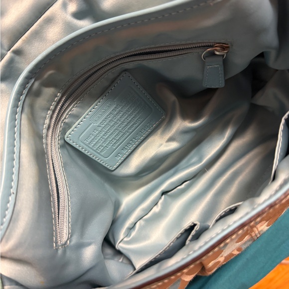 Rare Coach Aqua Shoulder Bag - Picture 6 of 6